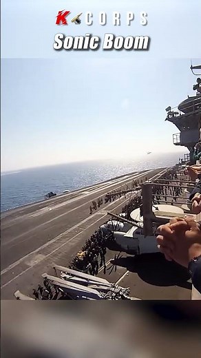 FA-18 슈퍼호넷 전투기의 소닉붐 [ US Navy FA-18 Super Hornet fighter jet sonic boom ] #kcorps