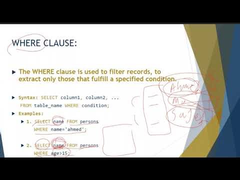 Database - Sections 5 , 6 , 7 & 8 | سكاشن ٥ ، ٦ ، ٧ ، و ٨