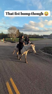 Justin Washburn fist bumps and Levi riding by himself 😍😍 Love you guys bigger than infinity #trailride #freshair | Pam Landry