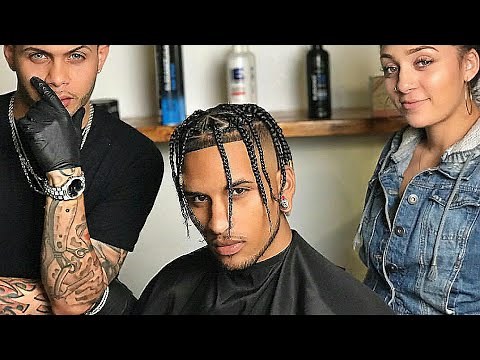Travis Scott Inspired Braids Hairstyle | Afro Haircut