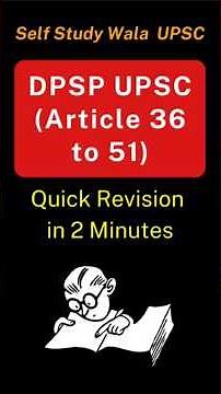 Complete DPSP in 2 Minutes | UPSC Polity Trick