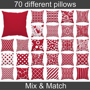 True Red Throw Pillow 14x14 16x16 18x18 20x20 24x24 26x26, Indoor and Outdoor Red Patio Cushion Decor, Elegance Aesthetic Euro Sham - Etsy