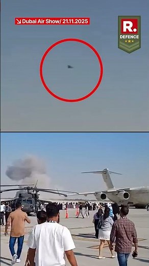 Dramatic Videos Capture Tejas Fighter Jet Crash In Dubai Air Show