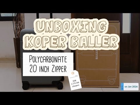 UNBOXING KOPER BALLER - POLYCARBONATE 20 INCH 🧳