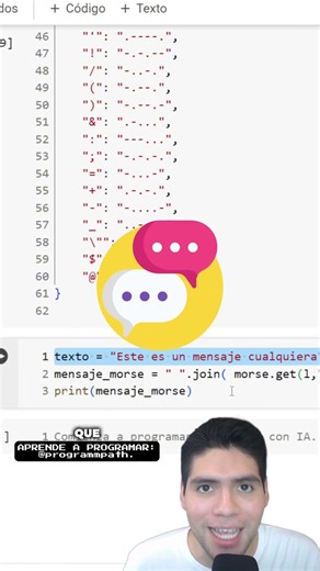 ⚡️¿Mensaje secreto? ¡Conviértelo en código Morse con Python!