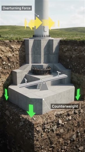 Why Wind Turbines Don't Tip Over: The Hidden Foundation Engineering