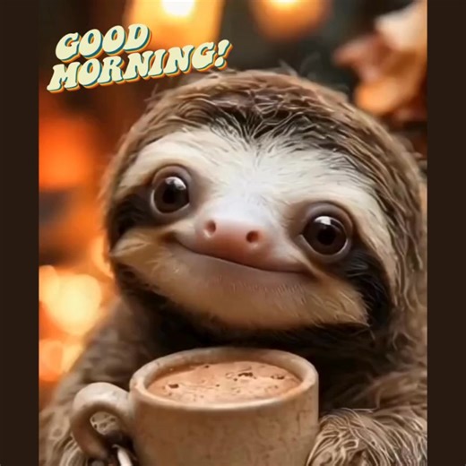 Good morning, everyone! Another Sloth Blessed Coffee Day is here. It’s Friday—time to sip, relax, and celebrate! Follow Sloth of The Day Visit Us On The Web --- Slothoftheday.com | Sloth of The Day