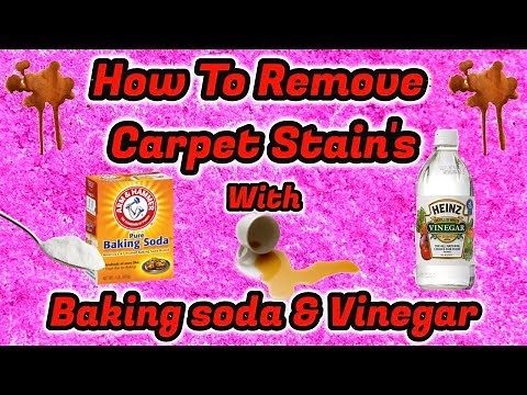 How to remove carpet stains with baking soda and vinegar