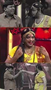 VJ Nikki as Chandramukhi and Vadivelu as Vettaiyan, recreating an unforgettable moment.#SunTV