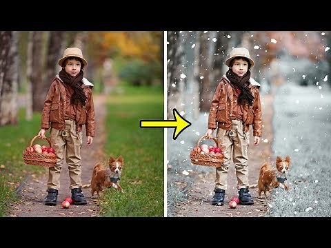 Photoshop Tutorial | How to Make Winter Snow Effect in Photoshop