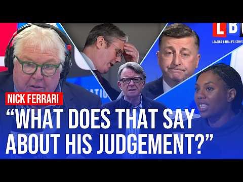 The Mandelson scandal: Nick Ferrari puts another Labour minister in the hot seat