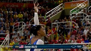 Simone Biles all-around final performance. #onthisday #Rio2016 | Olympics