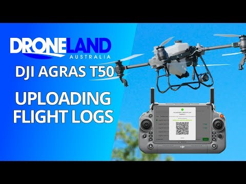 DJI Agras T50 - Uploading Flight Logs