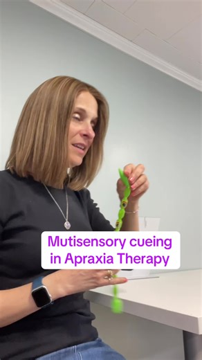 Props, speech sound cue cards and dry erase marker boards are all great for multisensory cueing. Cueing provides more information as to how the sounds are produced. They help the child through the movement sequences. More about this on my blog bondarspeech.com #playbasedapraxiatherapy #apraxiatherapy #speechsounddisorders #dttc #slpsoftiktok