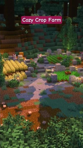 Minecraft | Cozy Crop Farm #minecraft #shots