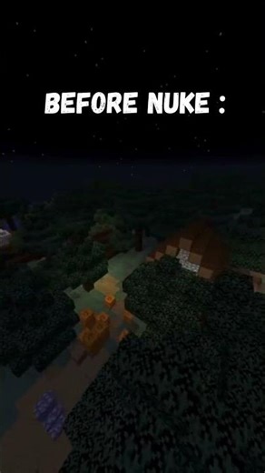 * BEFORE VS AFTER NUKE * #minecraft #explosion #gaming #tnt #edit #what #memes #minecraftmemes #how