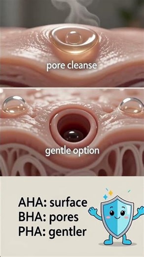 AHA vs BHA vs PHA: Which Peel Do You Need? | #shorts #skincare