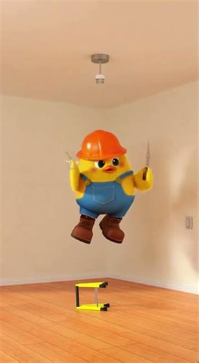 3D Animated Duck: A Lightbulb Adventure! #3DAnimation #CuteDuck #DIYDuck