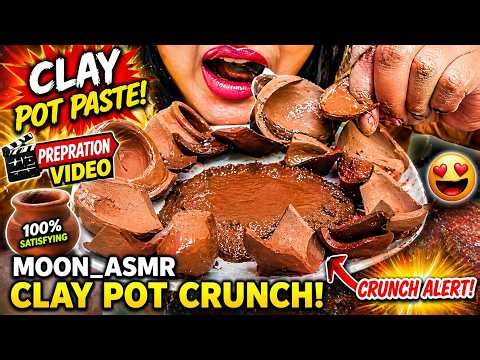 CLAY POT PASTE PREPARATION 🤯 Satisfying Crunch Setup ASMR | You Won’t Expect This!
