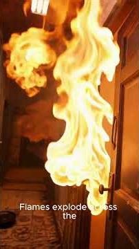 I Opened a Burning Door… You Won’t Believe What Happened! 🔥 | Fire Safety Short