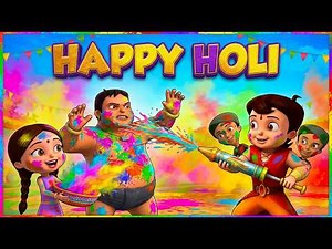 Super Bheem Celebrating Holi With Friends | Happy Holi | Funny Videos | Cartoons for Kids