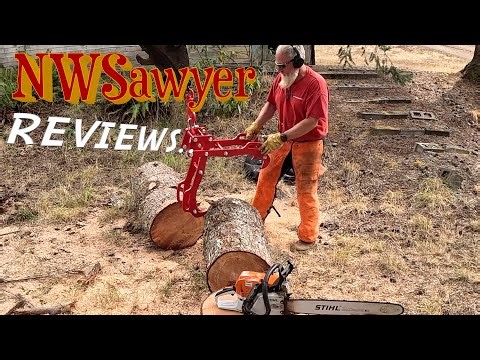 Moving BIG WOOD With 36" Log Tongs from GARVEE