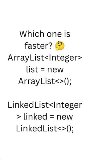 Day 11 🔥 ArrayList vs LinkedList Java Trick 😱 #day11