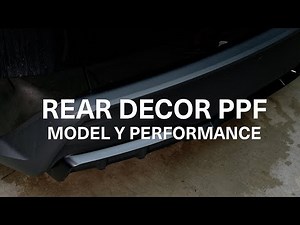 Model Y Juniper Rear Diffuser Decor DIY PPF Install Guide