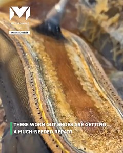 212K views · 175 reactions | Satisfying Shoe Sole Replacement ! | Millitia-Dimple Boro | Facebook