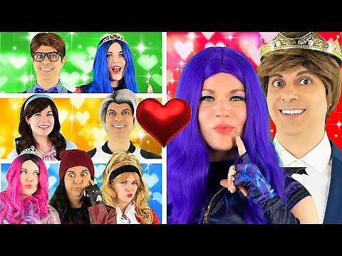 MAL and BEN Go On DOUBLE DATES | EVIE and DOUG, CARLOS and JANE, JAY and AUDREY or CJ? | BFF BESTIES