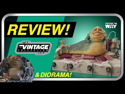 Star Wars The Vintage Collection Jabba the Hutt Action Playset with 8D8 & Salacious B. Crumb Review!