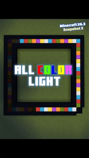 Minecraft 26.3 FINALLY Added RGB LED Lights! 🔴🟢🔵