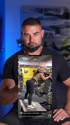 I approve! This is a great exercise. Perfect for a reverse hack squat movement - good morning on the way down, glute dominant squat on the way up. Each phase works the glutes but the alternating ham/quad stimulus may allow for more reps hammering the glutes. | Bret Contreras