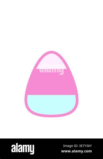 stretching up animation of candy corn cartoon Stock Video Footage - Alamy