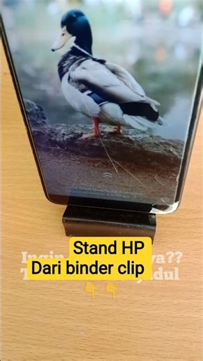 2 cara binder clip jadi stand hp #idekreatif
