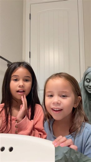 Mom pranks daughters with ghost and then this happens… #shorts