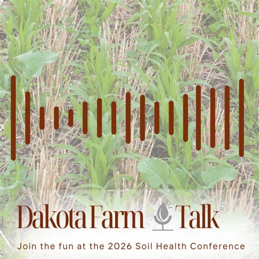 Hundreds of South Dakota producers can be found in Aberdeen next week at the 𝟐𝟎𝟐𝟔 𝐒𝐨𝐢𝐥 𝐇𝐞𝐚𝐥𝐭𝐡 𝐂𝐨𝐧𝐟𝐞𝐫𝐞𝐧𝐜𝐞! Find the details in today’s story! ⤵️ South Dakota Soil Health Coalition | Dakota Farm Talk