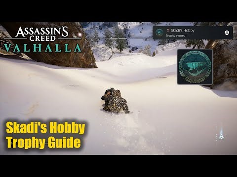 Assassin's Creed Valhalla PS5 • Skadi's Hobby Trophy (Perform a 150m slide in the snow)