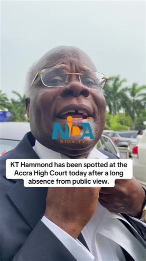 KT Hammond has been spotted at the Accra High Court today after a long absence from public view. ⚖️ #KTHammond #Viral #NiDAtv #GhanaNews #ghanatiktok🇬🇭