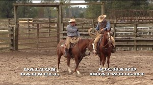 @daltondarnell and @richard_boatwright throwing around the heavy weight! The Tri-Lead is our heaviest rope! Great for turn overs, hip shots, and the long bombs! #Ranchlife | 3:10 Ranch Life