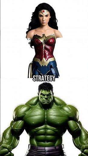 Wonder Woman vs Hulk- VS Battle! #Shorts