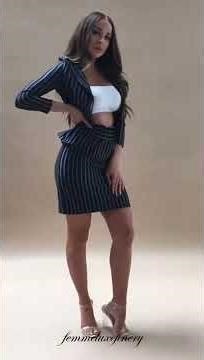 Navy Pinstripe Detail Blazer - femmeluxe