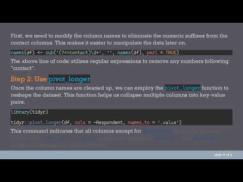 Reshaping Survey Data in R: How to Use gather() for Multiple Loops