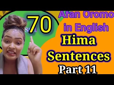 Learn Afan Oromo in English #part 11 #Afaan Oromoo #Oromo #Barumsa Afaan Oromoo # speak English