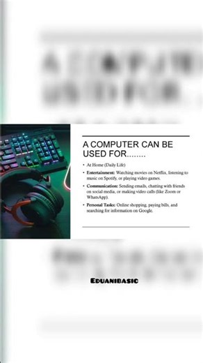 Uses of Computer in Daily Life#shorts #computer