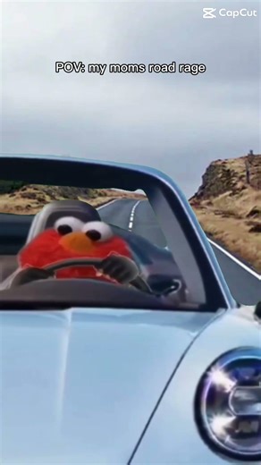 Elmo driving#elmo#car#road#funny#relatable