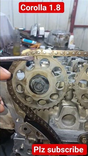 Toyota corolla 1.8 timing chain ⛓️ Marks #automobile #mechanic