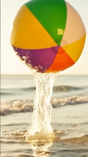 Beach Ball ASMR | Calm Squeeze, Spin & Sand DropRelaxing Beach Ball Slow Motion | Soft Sand Sounds