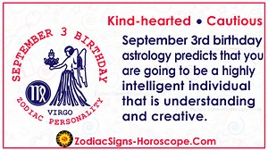 September 3 Zodiac (Virgo) Horoscope Birthday Personality and Lucky Things | ZSH