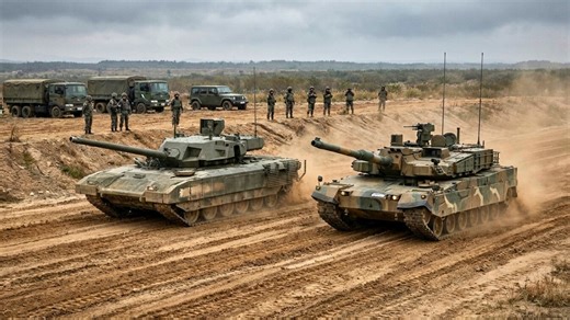 T-14 Armata and K2 Black Panther face a full performance test